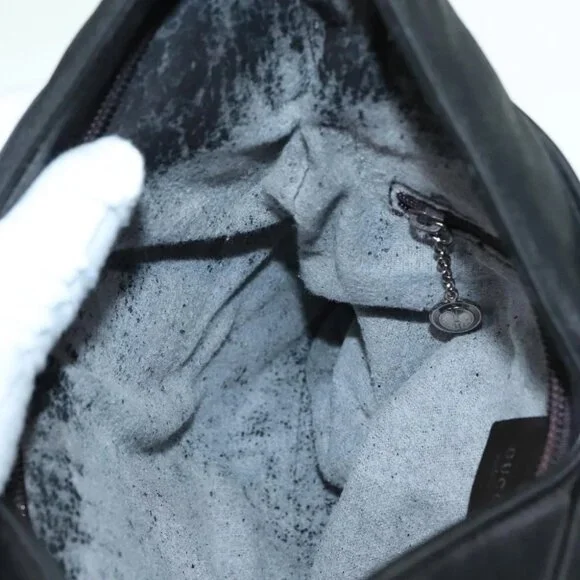 GUCCI Tote Bag Nylon Black Auth ti2101 - Picture 4 of 16